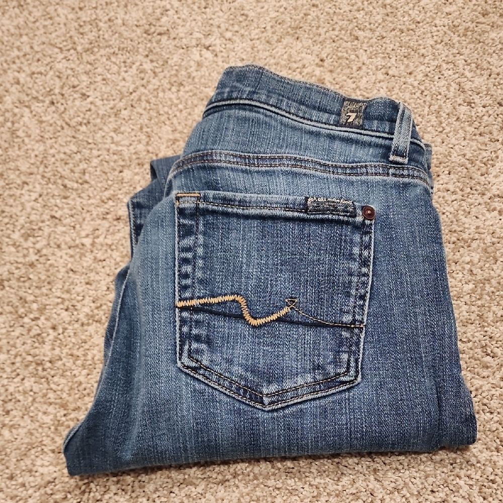 7 For All Mankind Women's Blue Jeans